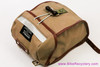 NOS Rivendell Sackville Banana Sack Handlebar / Saddle Bag: Tan + Brown Leather - Waterproof Waxed Canvas