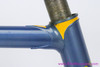 ~1973 SOMEC Special Frameset: 56cm - 12th Frame!!! - Unrestored - Blue/Yellow - Tulip Pantograph (EXC+)