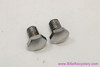 NOS Zeus Toe Clip / Cable Cinch Bolts: Chrome Hex Head - 9mm Shaft (Pair)