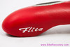 Selle Italia Flite Titanium Genuine Gel:  Red  Leather + Black Kevlar - 1999 (Near Mint+)
