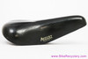 Avocet Touring l Leather Saddle: Black - 1970's/1980's - Black w/ Yellow Decals