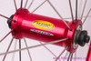 Mavic Helium SUP Tubular Wheelset: Red! 26/28H - Shimano 8/9/10s - Vintage 1990's