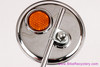 NOS Cruiser / Stingray Style Handlebar Mirror: Round - Orange Amber Reflector