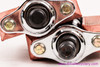 Torrington #10(?) Block Pedals: 9/16" - Chrome - Red