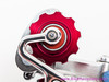 NIB/NOS Campagnolo Nuovo/Super Record Rear Derailleur: Ti Bolts - Bullseye Pulleys Red - Pat 1984
