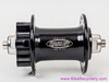 Hadley Disc Front Hub: 32H - 6 Bolt - Vintage 1990's - Black Ano (Near Mint)