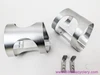 Ringle H2O Anodized Water Bottle Cage SET: 1990's - Silver - Original L Brackets (MINT Barely Used)