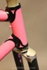 Vintage Italian Picchio Special Road Bike Frame: 52cm, Pink/Black/Chrome, Gorgeous Lugs & Cutouts, Box Fork