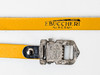 NOS Vintage Italian Bierreci BRC Leather Toe Straps: Yellow - 1970s 1980's