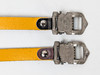 NOS Vintage Italian Bierreci BRC Leather Toe Straps: Yellow - 1970s 1980's