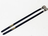 NOS Vintage Italian Bierreci BRC Leather Toe Straps: Black - 1970s 1980's