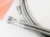 NIB/NOS CLB Nouve Aute Duralinox Autolubrifiees Brake Cables & Housing Set: 85g - Clear Rubber over Alloy Casing - Braided Cables - Front/Rear