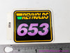 Original Reynolds 653 Tubing Decal: Frame / Seat Tube - Ref R52