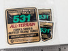 Original Reynolds 531 All-Terrain Tubing Decal Set: Seat Tube + Fork - 1980's 1990s