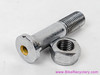 Quill Stem Bar Clamp Bolt + Nut: Drilled/Hollow! Chrome - 7.85mm x 38mm - Vintage 1940's 1950's 1960's
