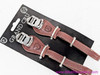 Velo Orange  Grand Cru Toe Straps: Laminated Brown Leather - Stainless Steel - Buckle Pads (NEW)