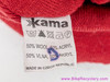 Vintage Kama Wool Beanie: Made in Czech Republic - Red / White - 1990's? (Near Mint)