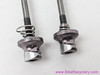 ZIPP Aero Road QR Skewer Set: 100/130mm Front/Rear - Pewter (EXC)