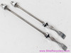 ZIPP Road QR Skewer Set: 100/130mm Front/Rear - Silver (EXC)