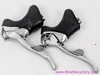 Shimano Dura Ace ST-7400 STI Shifters: 2x8 (Near Mint Clean Hoods)
