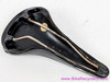 1990's San Marco Rolls Saddle: Black Leather - Copper Rails & Badges - Vintage