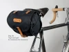 Acorn Saddlebag Medium: Black Waxed Canvas & Leather (NEW)