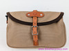 Acorn Mini Handlebar Bag: Tan Waxed Canvas & Leather (Near Mint+)