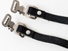 Brooks 1930's Leather Toe Straps: Black - Vintage-Look / Modern Production (LOW Miles Near Mint+)