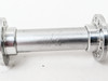 Hi-E Front Hub & QR Skewer: Low Flange - 24H Bladed - Silver - Engraved Logo (Near Mint Perfect Bearings)