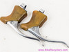 1st Gen Campagnolo Nuovo Record Brake Levers: Gum Hoods - Round Hole - Long Reach - #2030 (EXC)