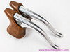 Campagnolo Nuovo Triomphe Brake Levers: Tan Hoods - Polished (Low Miles, Scrapes)