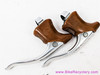 Campagnolo Nuovo Triomphe Brake Levers: Tan Hoods - Polished (Low Miles, Scrapes)