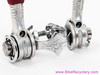 Campagnolo #1014 Nuovo/Super Record Downtube Shifters: Clamp - Red Covers (Mint LOW MILES)
