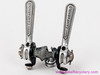 Campagnolo #1014 Nuovo/Super Record Downtube Shifters: Clamp / Band - Black Cable Stops