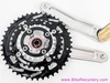 NIB/NOS Race Face Atlas AM Crankset & BB: 170mm x 44/32/22t - I-Beam - X-Type - Vintage 2000's - Silver Ano