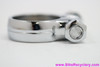 NOS GORGEOUS Chrome Seat Binder Collar: 28.6mm - Center Line - Magistroni / Chater Lea? 1950's 1960's