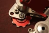 Precision Billet ProShift Rear Derailleur: 1990's Anodized Red/Silver, CNC