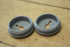 NEW Crank Dust Caps / Covers: Chrome Plastic, Threaded