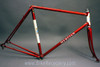 Mercian Kings of Mercia Frame & Fork: Reynolds 531, Heart Lugs, Red & White, 126mm, Fender & Rack Eyelets