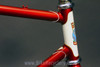 Mercian Kings of Mercia Frame & Fork: Reynolds 531, Heart Lugs, Red & White, 126mm, Fender & Rack Eyelets