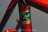 Mercian Kings of Mercia Frame & Fork: Reynolds 531, Heart Lugs, Red & White, 126mm, Fender & Rack Eyelets