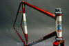 Mercian Kings of Mercia Frame & Fork: Reynolds 531, Heart Lugs, Red & White, 126mm, Fender & Rack Eyelets