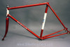 Mercian Kings of Mercia Frame & Fork: Reynolds 531, Heart Lugs, Red & White, 126mm, Fender & Rack Eyelets