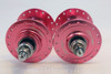 Gran Compe High Flange Track Hubs: Pink Ano, Fixed/Fixed, 32H NEW