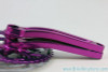 3DV Overkill Kooka Crankset & Moonhead Chainrings: Purple Ano 175mm 44/32/22t MINT+