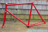 Vintage Italian Pista Frame / Fork: 55.5cm (c-t), Long Dropouts, Thin Stays, Flat Crown, C-Record Headset