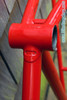 Vintage Italian Pista Frame / Fork: 55.5cm (c-t), Long Dropouts, Thin Stays, Flat Crown, C-Record Headset
