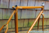 Livery Prototype Track Frame/Fork: Yoke Chainstay, Fancy Lugs & Dropouts, Columbus Steel, 53cm (c-t)