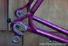 1985 Eddy Merckx Professional Frame / Fork: 60cm (58.5cm Top Tube), Purple & White Cycle Art Paint, 130mm Spacing