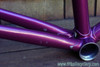 1985 Eddy Merckx Professional Frame / Fork: 60cm (58.5cm Top Tube), Purple & White Cycle Art Paint, 130mm Spacing